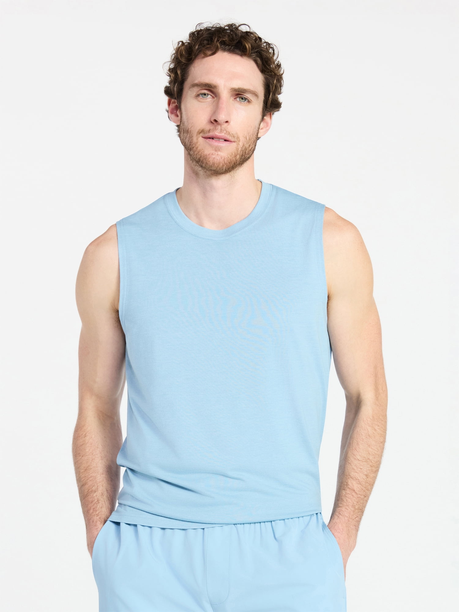 Athletic Works Men's and Men's Big & Tall Tri-Blend Muscle Tee, Sizes XS-4XLT