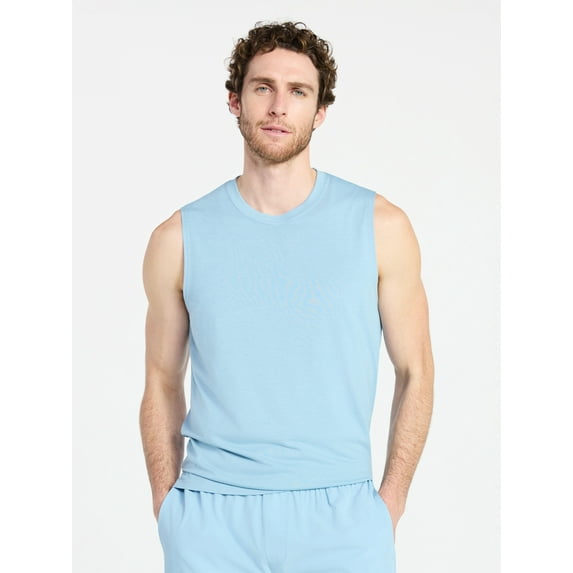 Athletic Works Men's and Men's Big & Tall Tri-Blend Muscle Tee, Sizes XS-4XLT