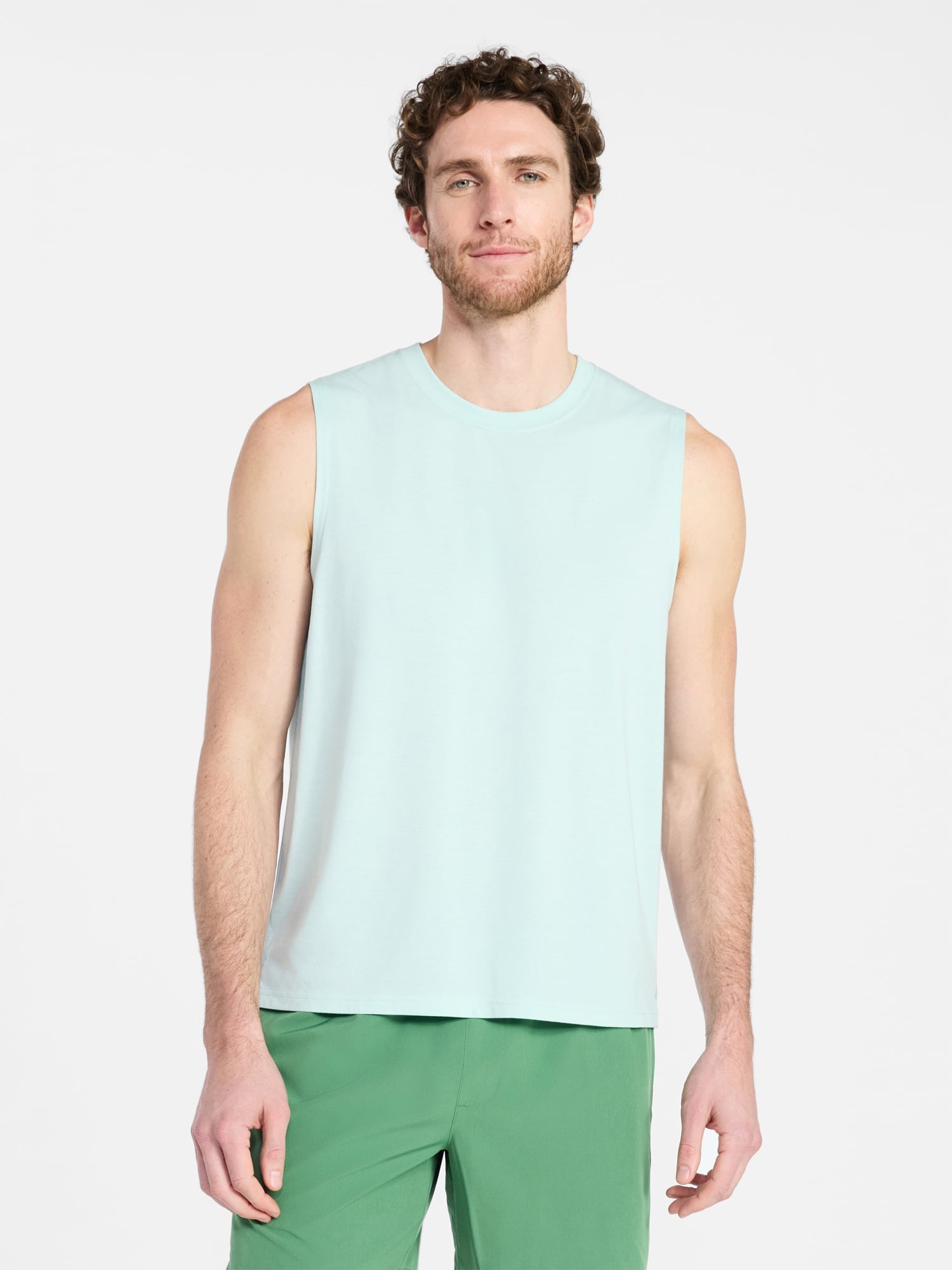 Athletic Works Men's and Men's Big & Tall Tri-Blend Muscle Tee, Sizes XS-4XLT