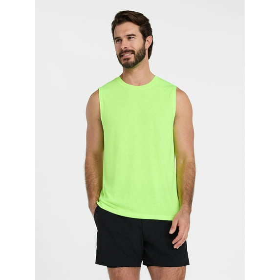 Athletic Works Men's and Men's Big & Tall Tri-Blend Muscle Tee, Sizes XS-4XLT