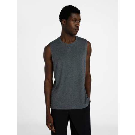 Athletic Works Men's and Big Men's Tri Blend Muscle Tee, Sizes XS-4XLT