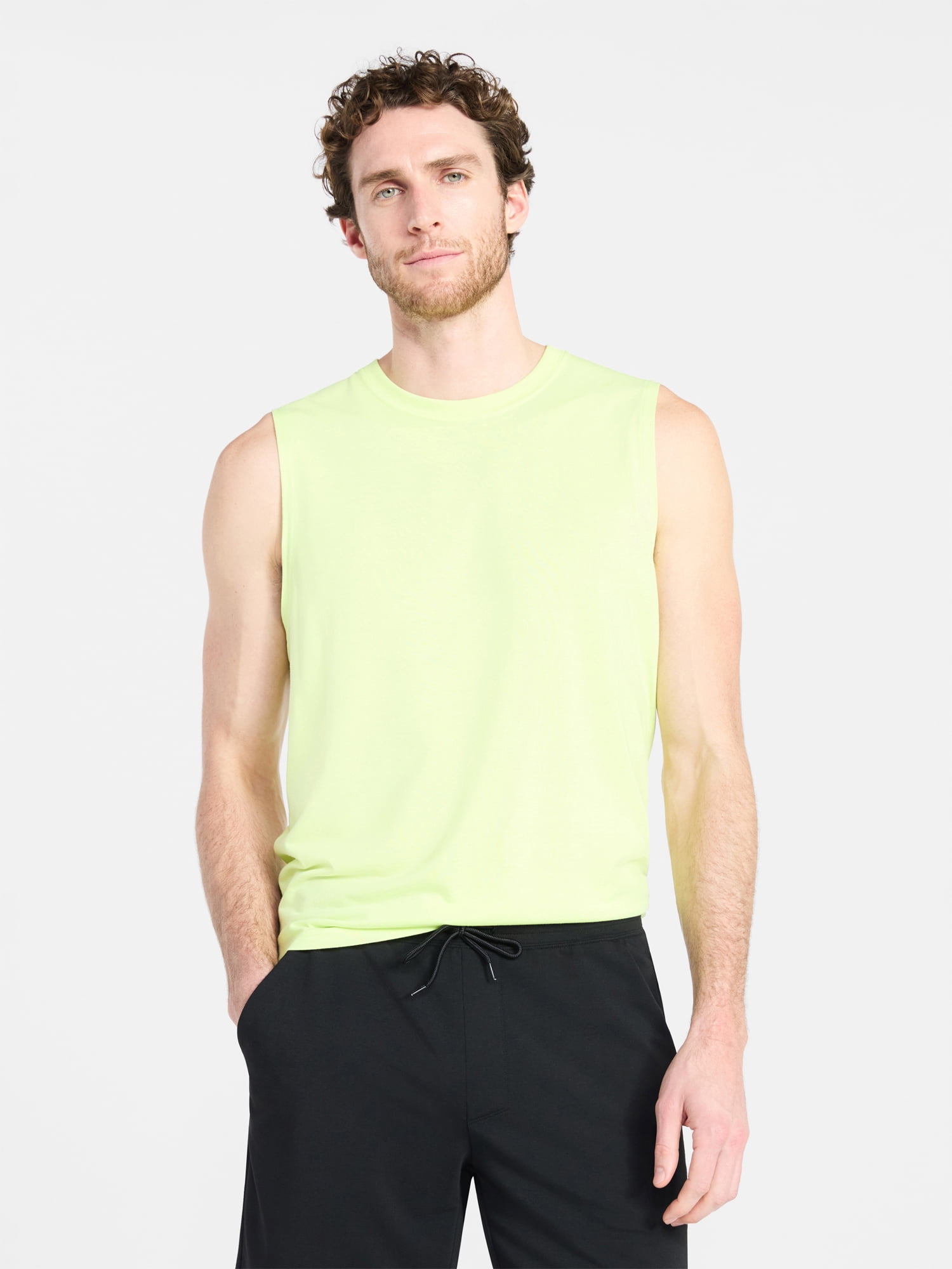 Athletic Works Men's and Men's Big & Tall Tri-Blend Muscle Tee, Sizes XS-4XLT
