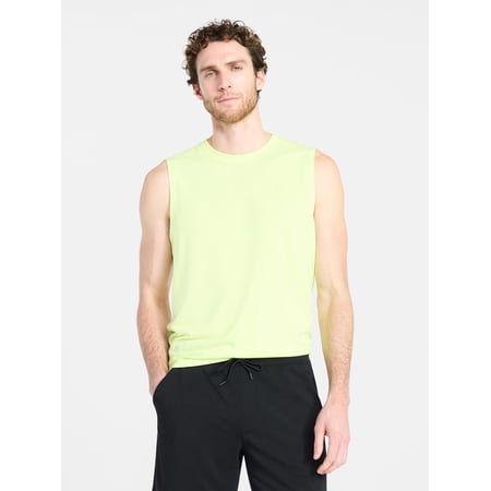 Athletic Works Men's and Men's Big & Tall Tri-Blend Muscle Tee, Sizes XS-4XLT
