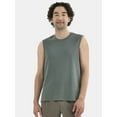 thumbnail image 1 of Athletic Works Men's and Men's Big & Tall Tri-Blend Muscle Tee, Sizes XS-4XLT, 1 of 5