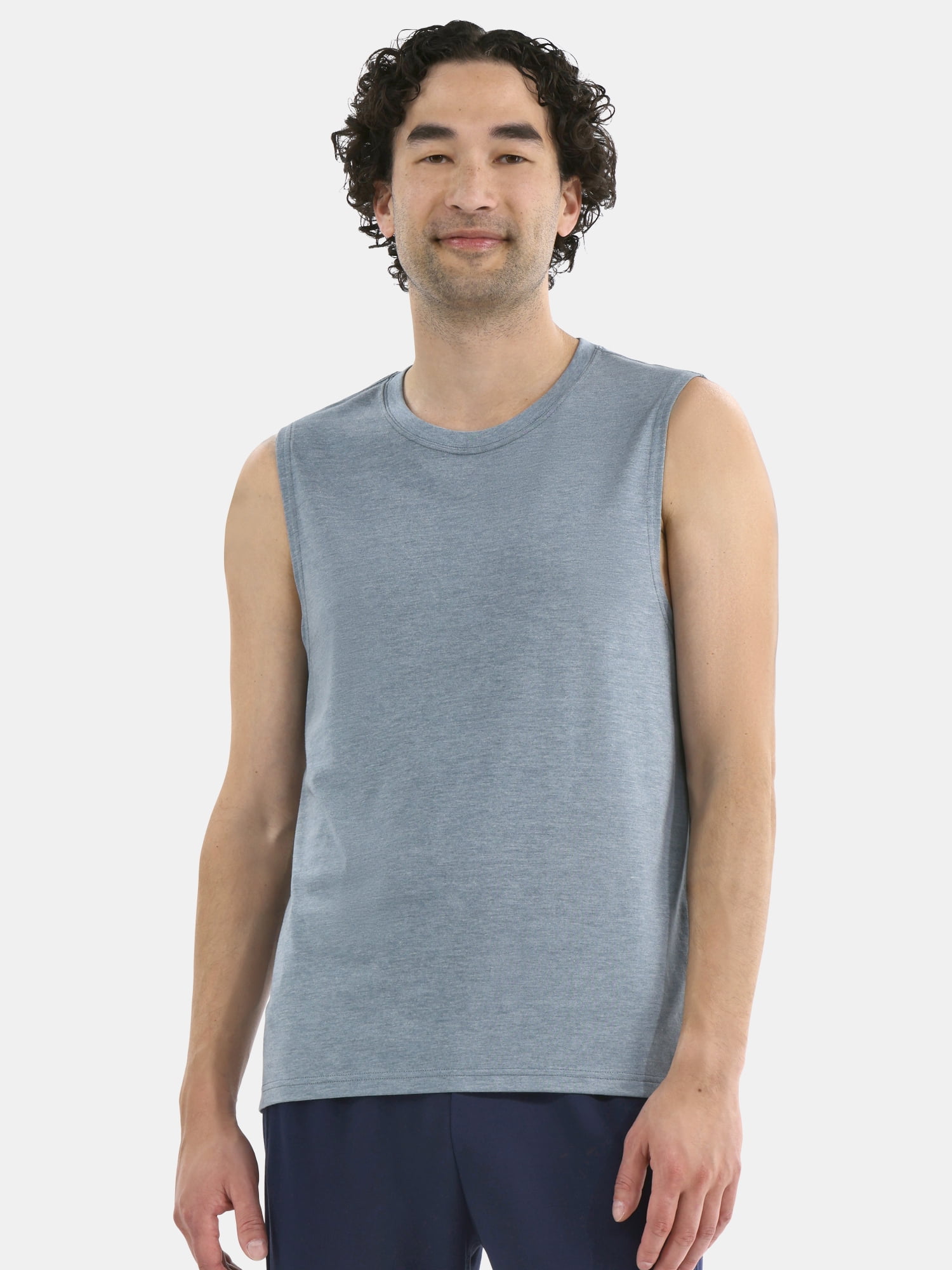Athletic Works Men's and Men's Big & Tall Tri-Blend Muscle Tee, Sizes XS-4XLT