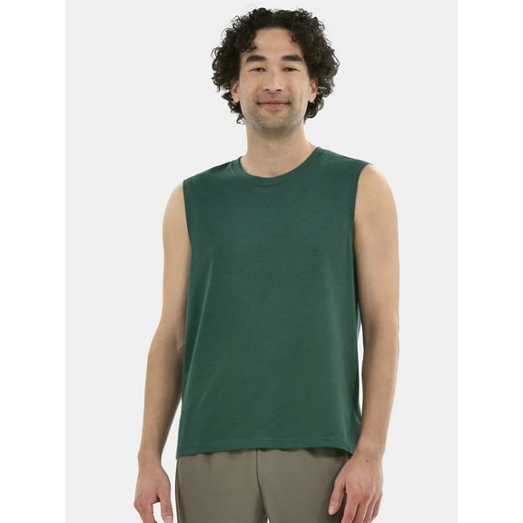 Athletic Works Men's & Big & Tall Tri-Blend Muscle Tee Shirt Tank Top, Sizes XS-4XLT