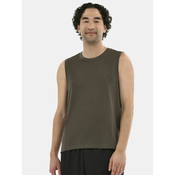 Athletic Works Men's & Big & Tall Tri-Blend Muscle Tee Shirt Tank Top, Sizes XS-4XLT
