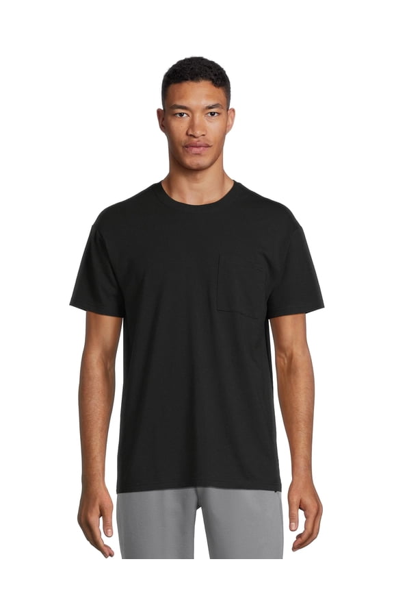 Men's and Big Men's Tri Blend Pocket Tee, Sizes XS-4XL