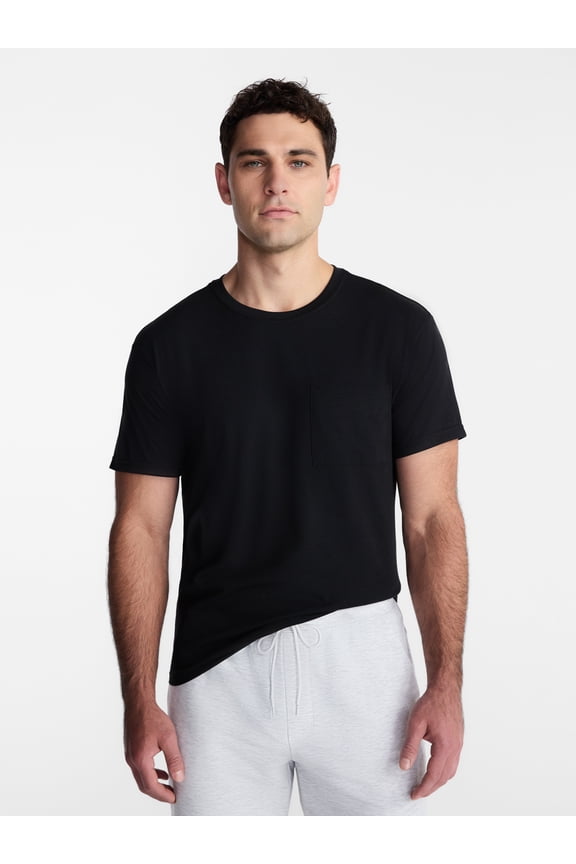 Men's and Big Men's Tri Blend Pocket Tee, Sizes XS-4XLT