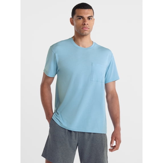 Athletic Works Men's Tri-Blend Pocket Tee Shirt, Sizes XS-4XLT