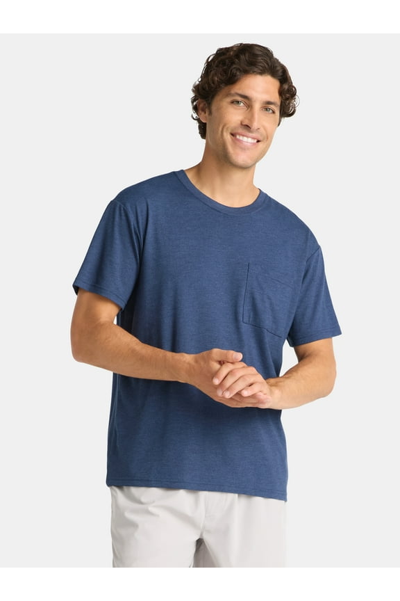 Men’s Tri-Blend Pocket Tee, Sizes XS-4XL