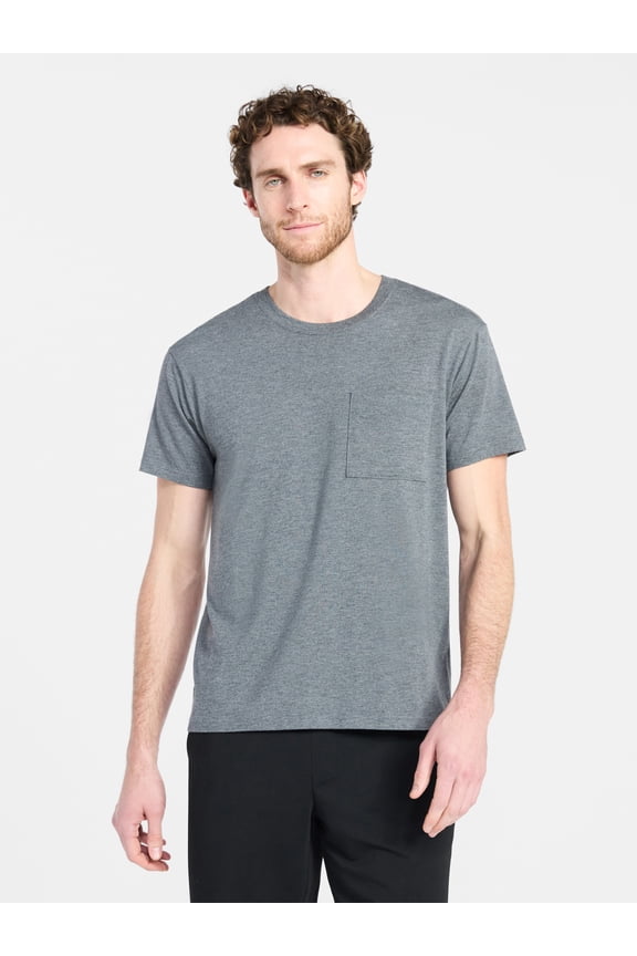 Men's and Big Men's Tri Blend Pocket Tee, Sizes XS-4XL