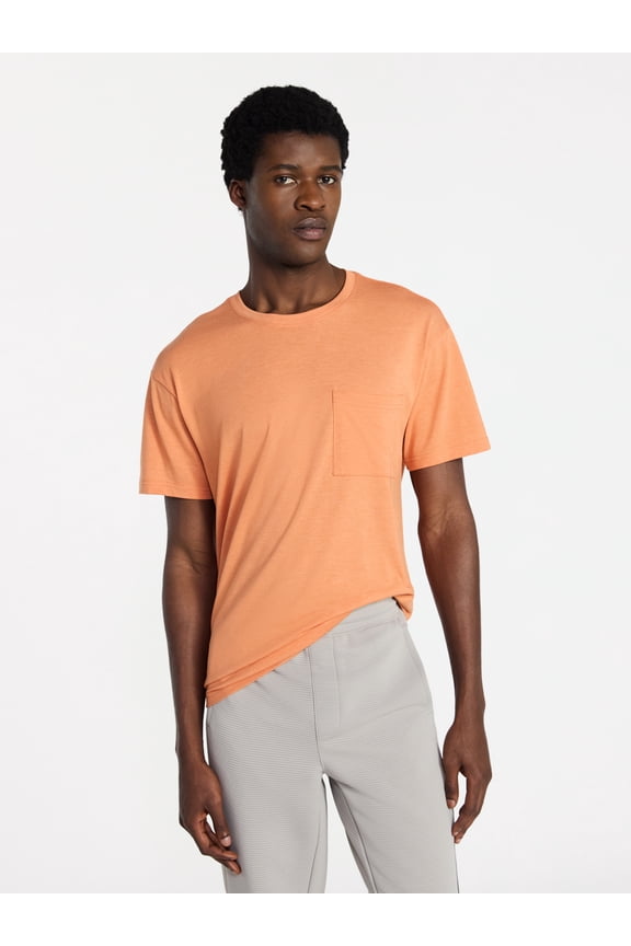 Men's and Big Men's Tri Blend Pocket Tee, Sizes XS-4XL