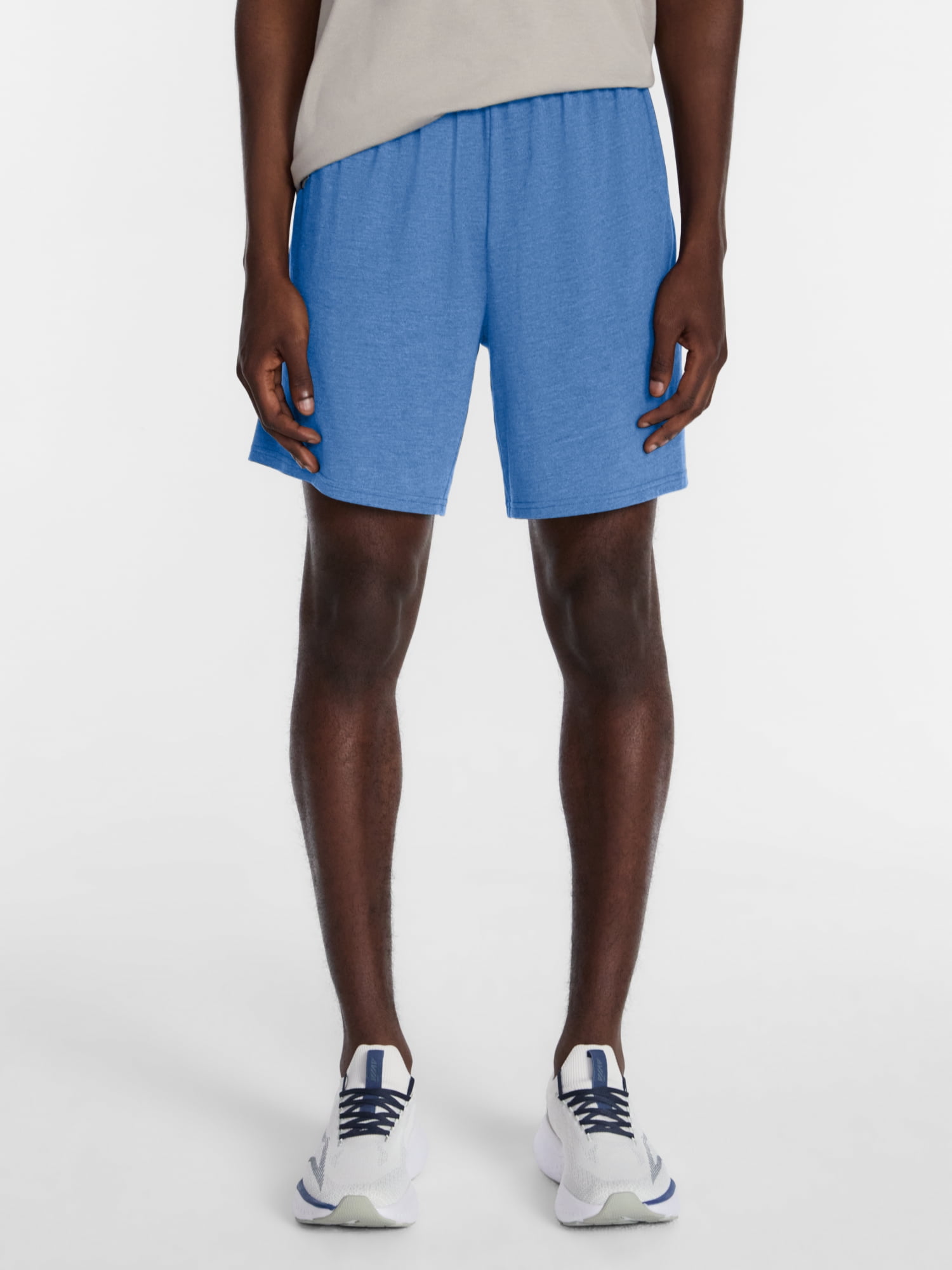 Athletic Works Men's and Big Men's Tri-Blend Active Shorts, 7" Inseam, Sizes XS-5XL