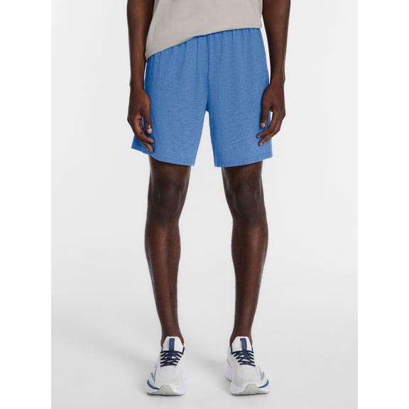 Athletic Works Men's and Big Men's Tri-Blend Active Shorts, 7" Inseam, Sizes XS-5XL