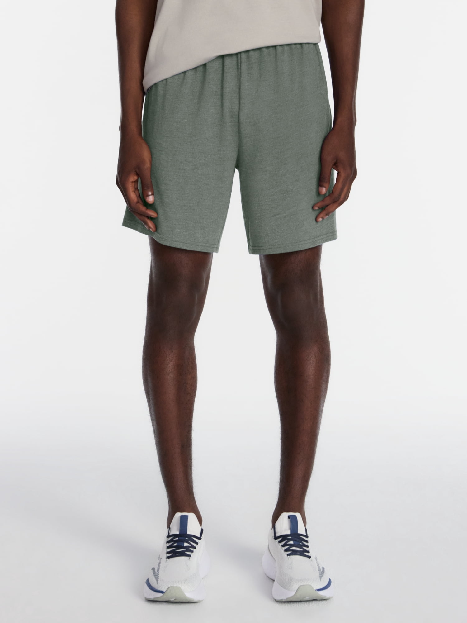 Athletic Works Men's and Big Men's Tri-Blend Active Shorts, 7" Inseam, Sizes S-5XL