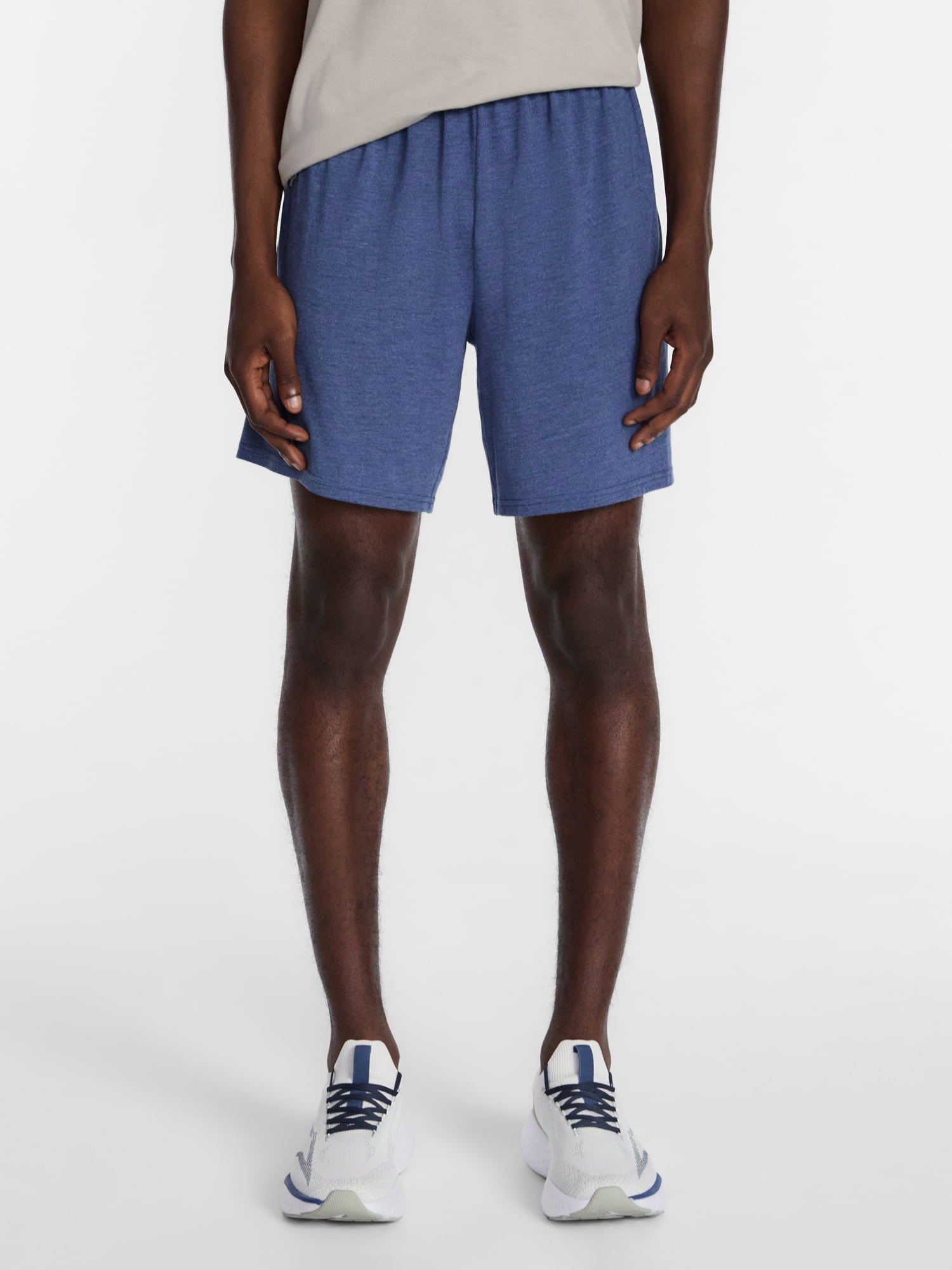 Athletic Works Men's and Big Men's Tri-Blend Active Shorts, 7" Inseam, Sizes XS-5XL