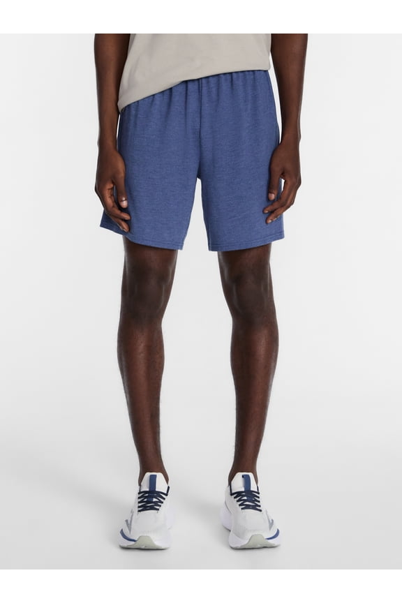 Men's and Big Men's Tri-Blend Active Shorts, 7" Inseam, Sizes S-5XL