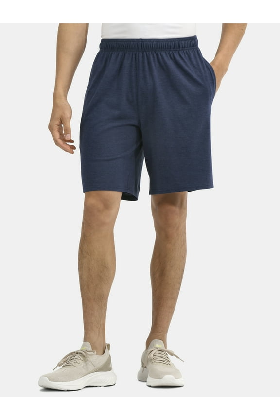 Men's & Big Men's Tri Blend Active Shorts, 9" Inseam, Sizes S-5XL