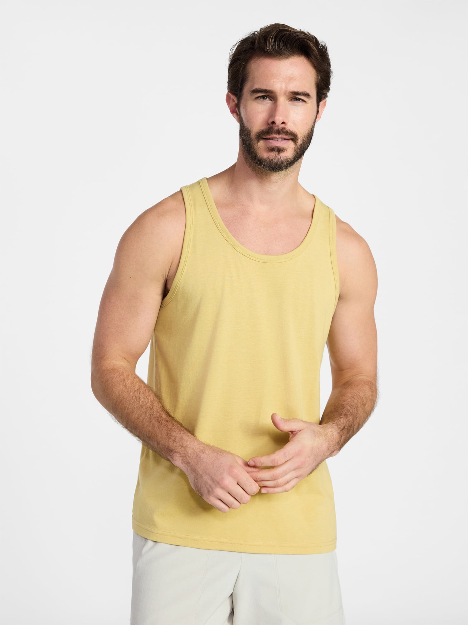 Athletic Works Men's and Men's Big & Tall Tri-Blend Tank Top, Sizes XS ...