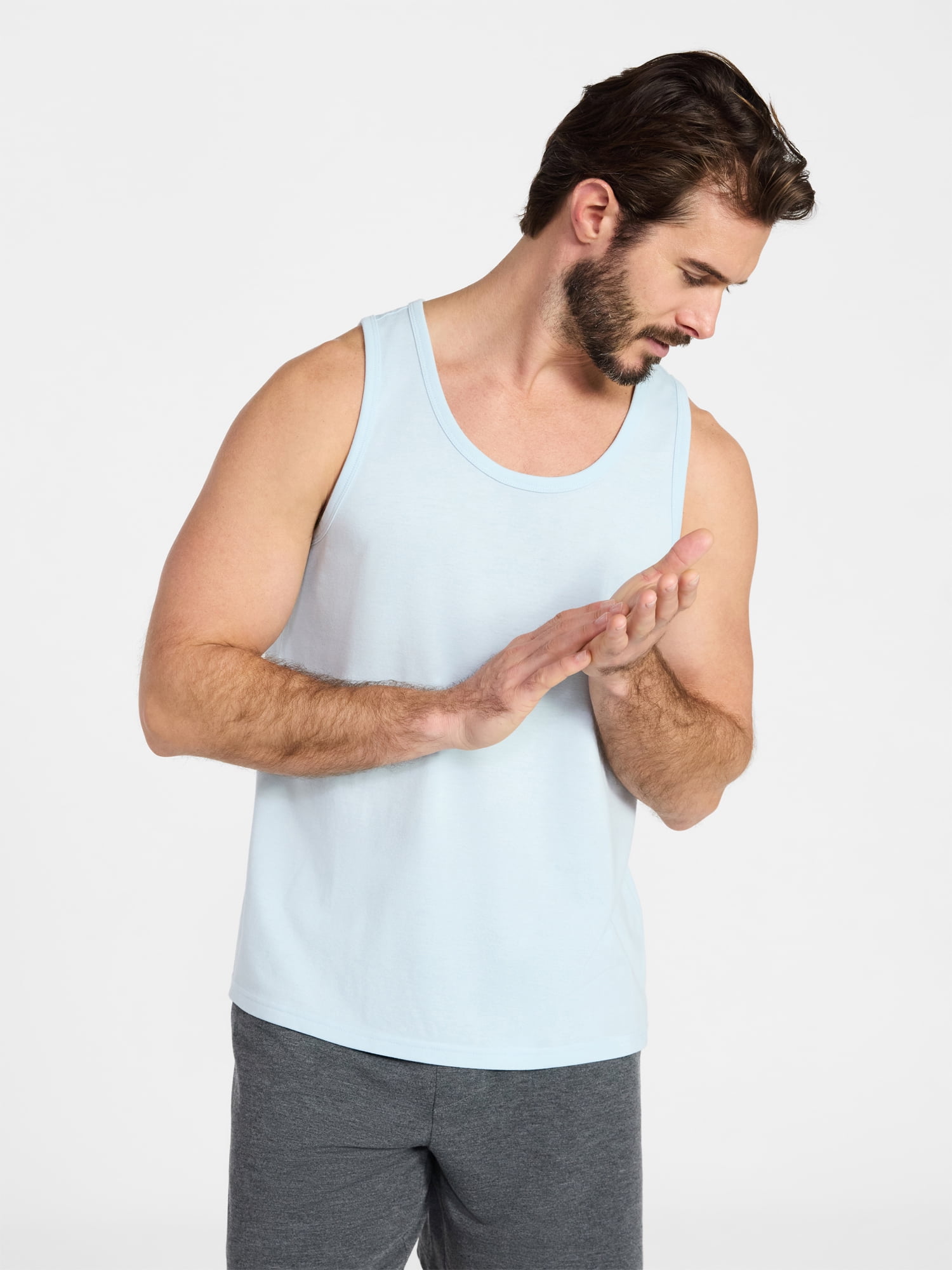 Athletic Works Men's and Men's Big & Tall Tri-Blend Tank Top, Sizes XS-4XLT