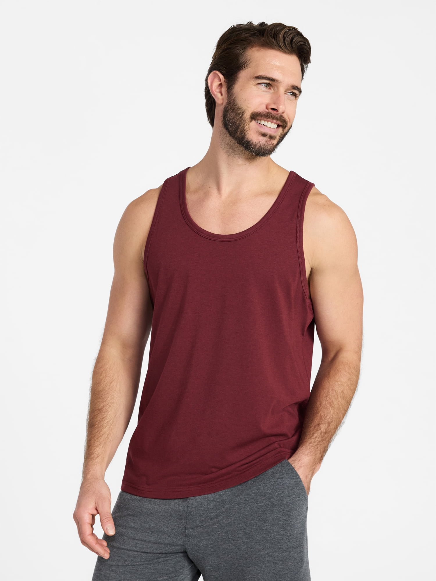 Athletic Works Men's and Men's Big & Tall Tri-Blend Tank Top, Sizes XS-4XLT