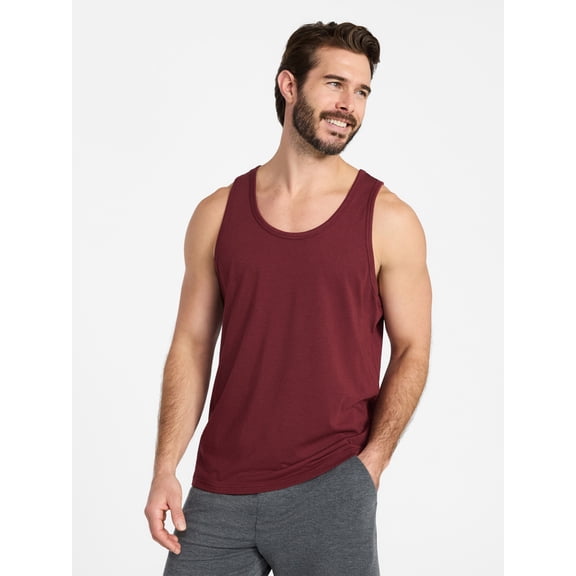 Athletic Works Men's and Big Men's Tri Blend Tank Top, Sizes XS-4XLT