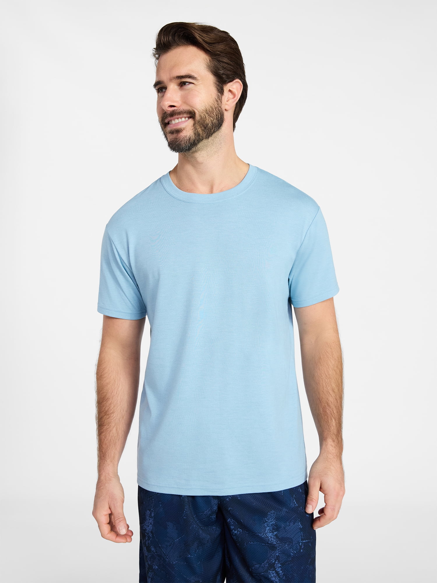 Athletic Works Men's and Big & Tall Tri Blend Tee with Short Sleeves, Sizes XS-4XLT