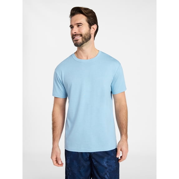Athletic Works Men's and Big & Tall Tri Blend Tee with Short Sleeves, Sizes XS-4XLT