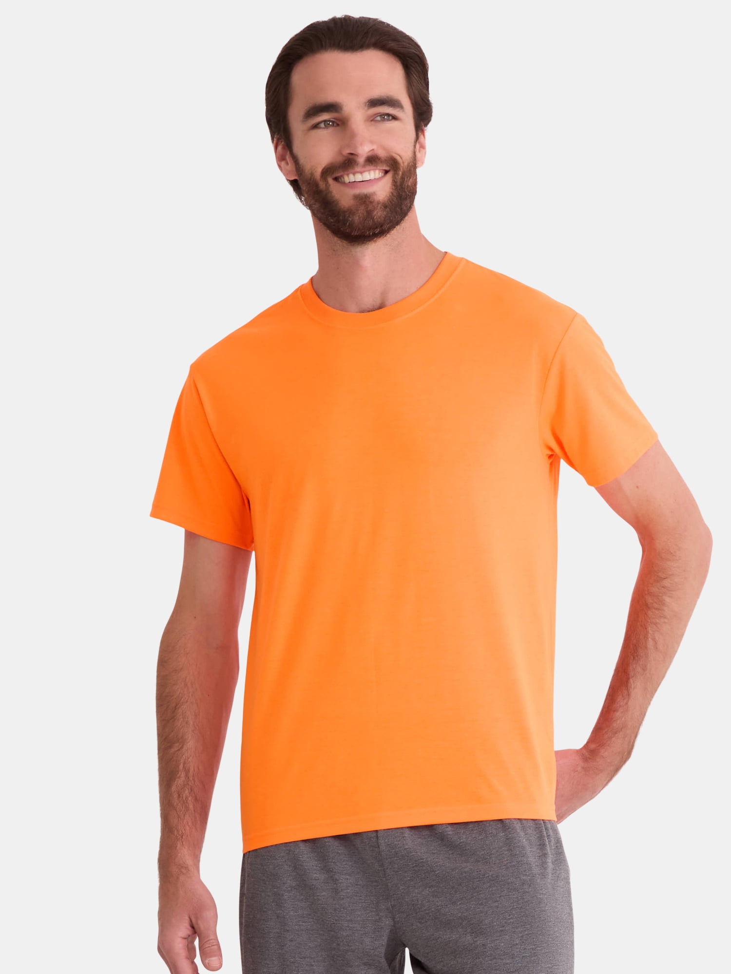 Men's Solid Tri Blend Tee with Short Sleeves, Sizes XS-4XLT