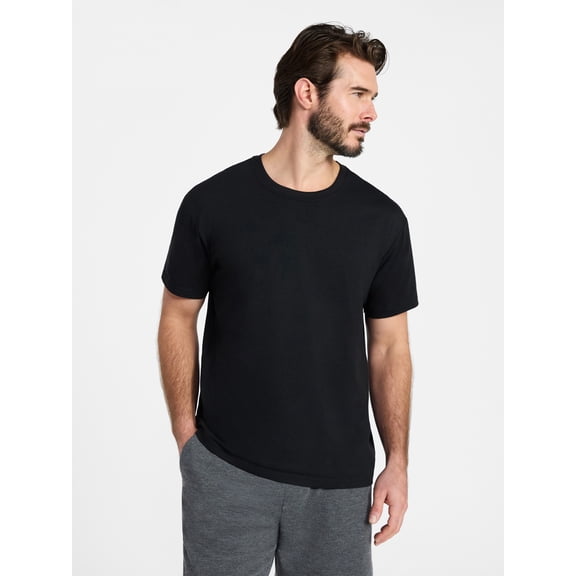 Athletic Works Men's and Big & Tall Tri Blend Tee with Short Sleeves, Sizes XS-4XLT
