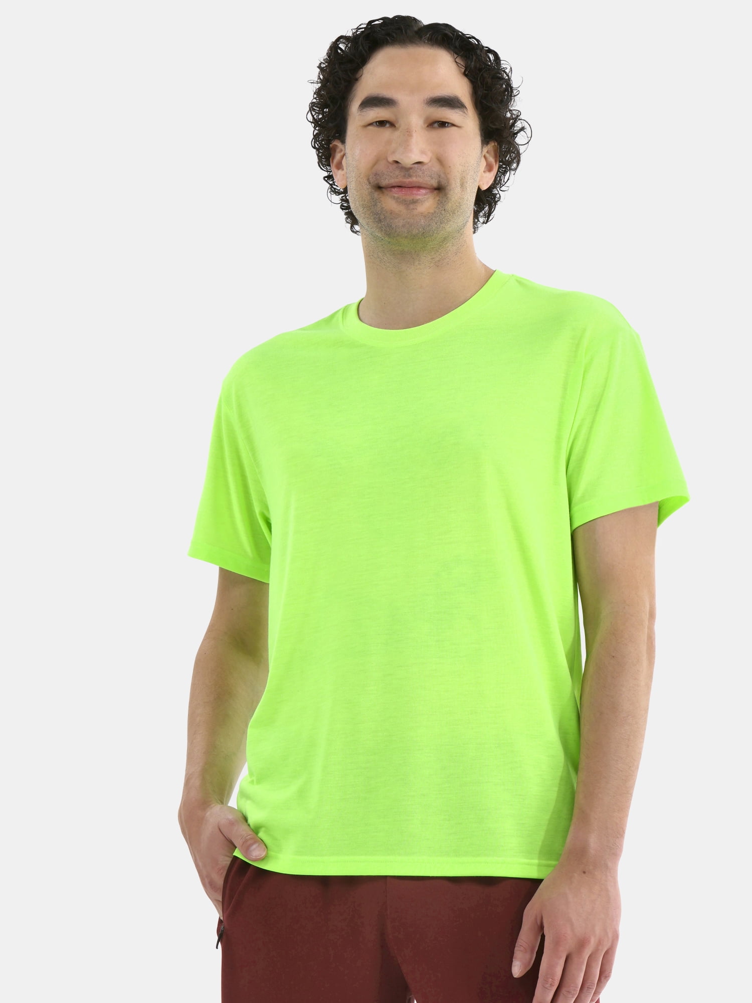Athletic Works Men's Solid Tri Blend Tee with Short Sleeves, Sizes XS-4XLT
