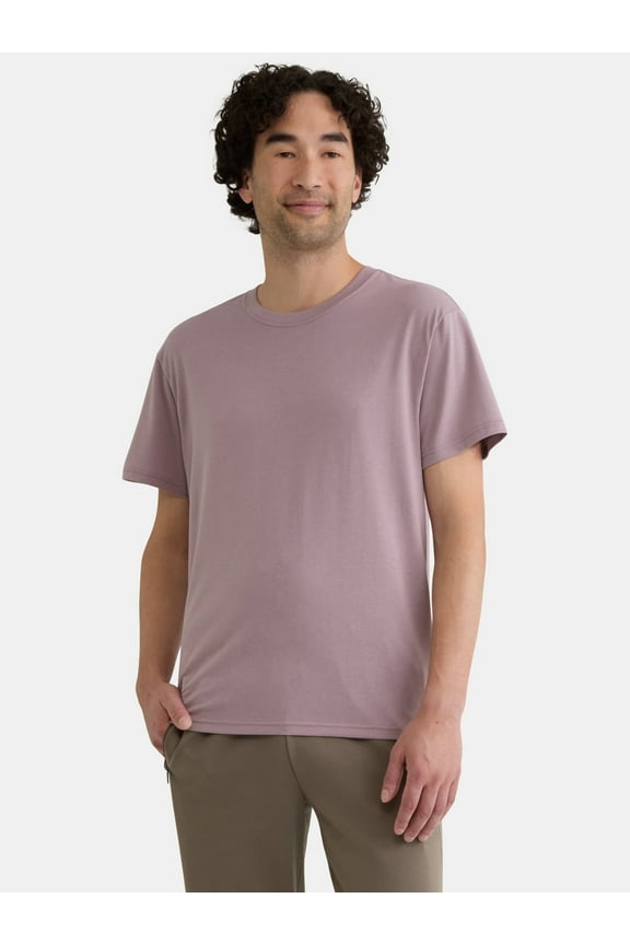 Men's Solid Tri Blend Tee with Short Sleeves, Sizes XS-4XLT