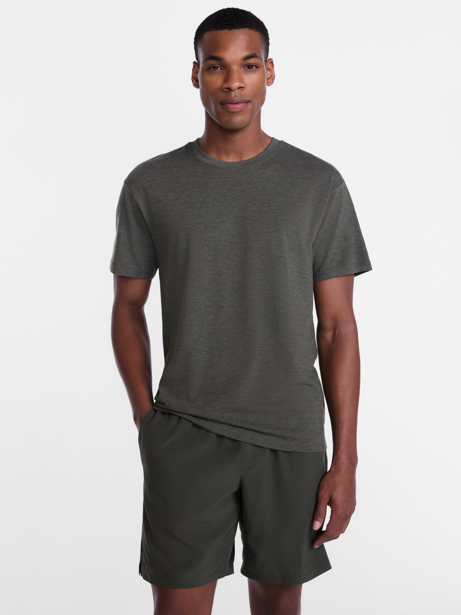 Athletic Works Men's Tri-Blend T-Shirt Sizes XS-4XLT, Lightweight