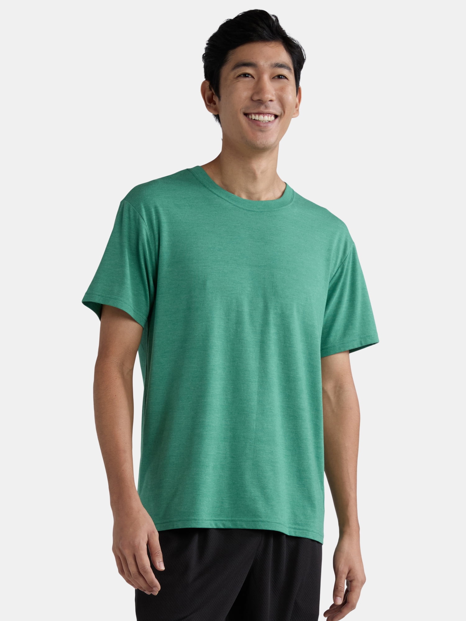 Athletic Works' Men's and Big Men's Tri Blend Tee with Short Sleeves, Sizes S-4XLT