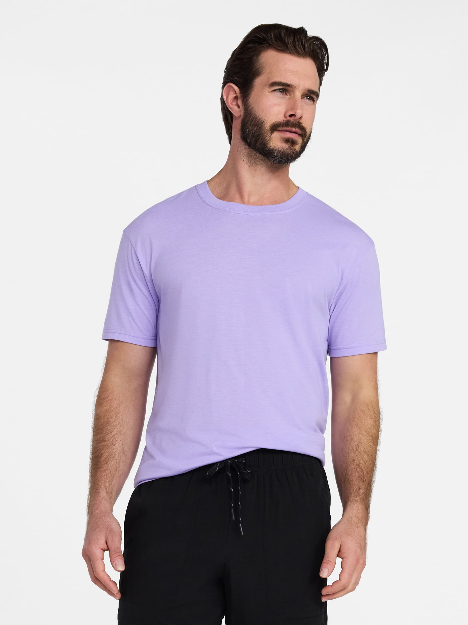 Athletic Works Men's and Big & Tall Tri Blend Tee with Short Sleeves, Sizes XS-4XLT