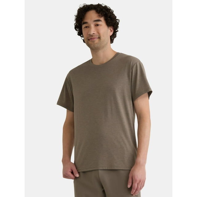 Athletic Works Men's and Big Men's Tri Blend Tee, Sizes XS-4XLT