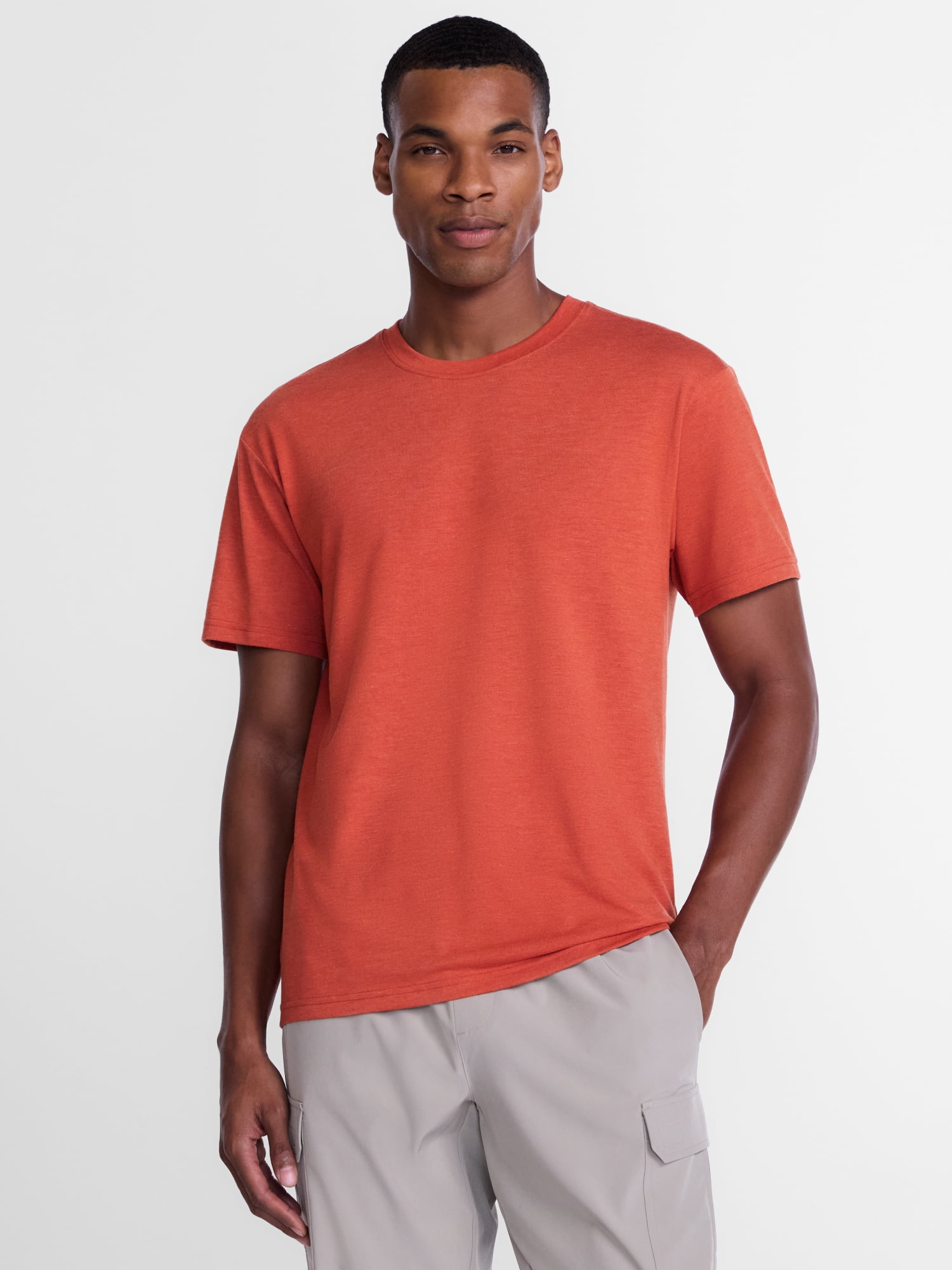 Athletic Works Men's Tri-Blend T-Shirt Sizes XS-4XLT, Lightweight