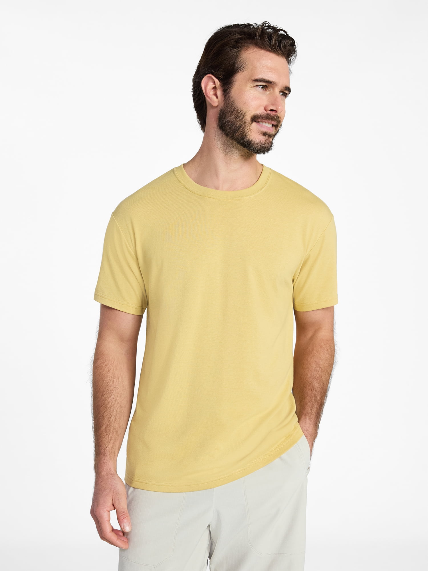 Athletic Works Men's and Big & Tall Tri Blend Tee with Short Sleeves, Sizes XS-4XLT