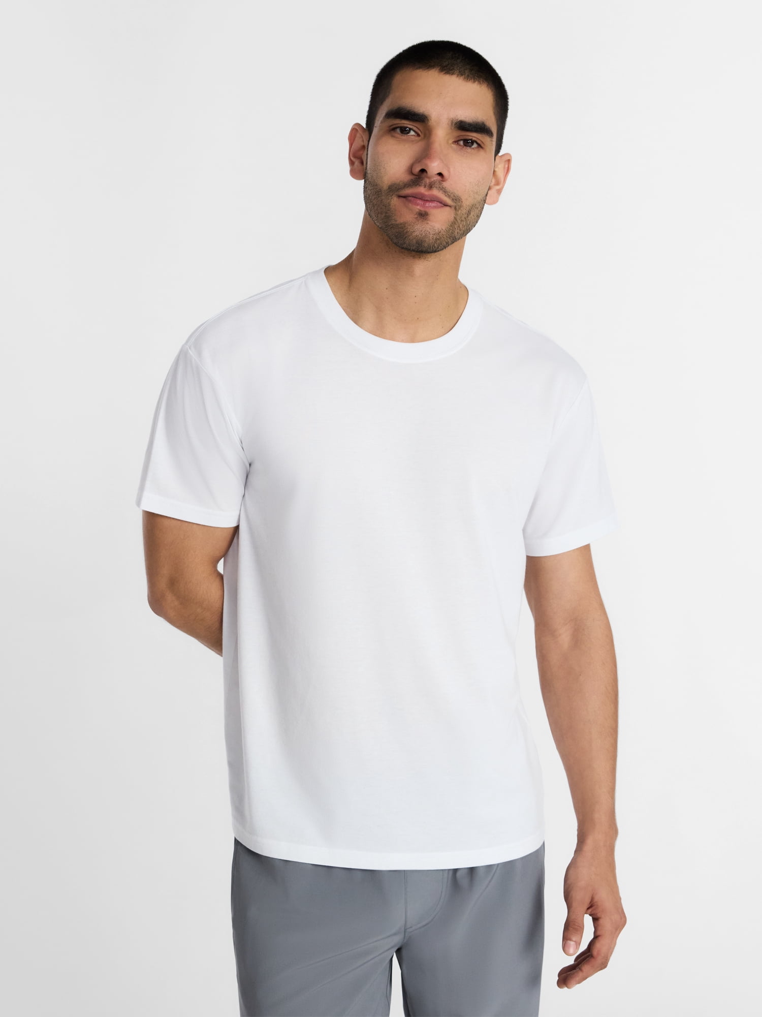 Athletic Works Men's and Big & Tall Tri Blend Tee with Short Sleeves, Sizes XS-4XLT