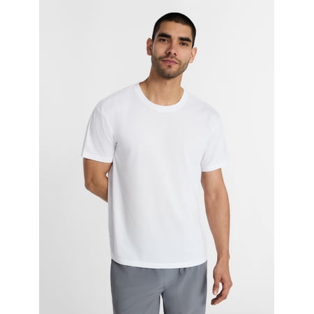 Athletic Works Men's and Big & Tall Tri-Blend T-Shirt with Short Sleeves, Sizes S-4XL