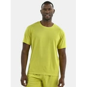 Athletic Works Men's Solid Tri Blend Tee with Short Sleeves, Sizes XS-4XLT