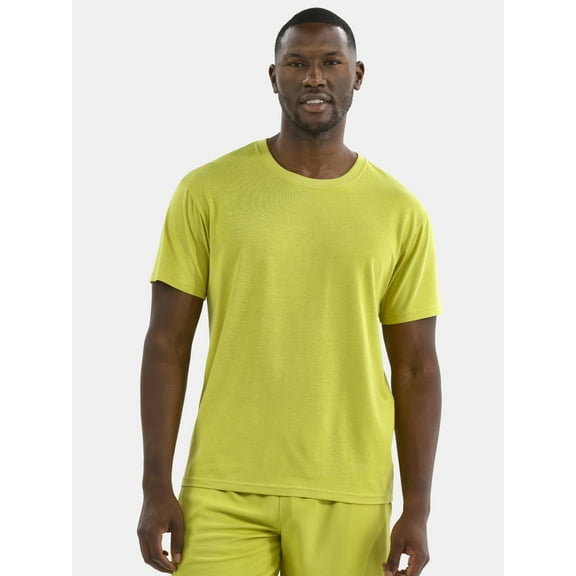 Athletic Works Men's Solid Tri Blend Tee with Short Sleeves, Sizes XS-4XLT