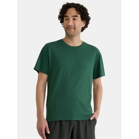 Athletic Works Men's Tri-Blend Tee with Short Sleeves, Sizes XS-4XLT
