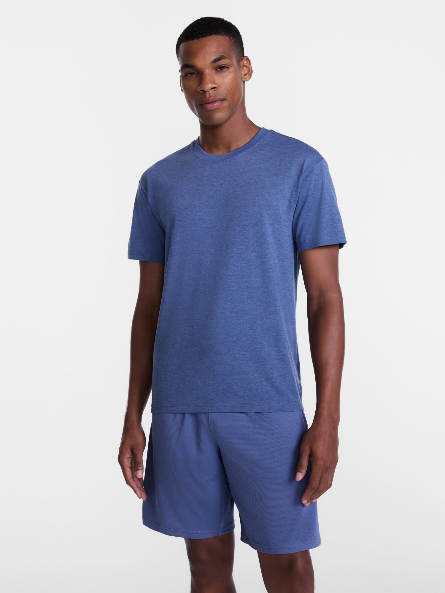 Athletic Works' Men's and Big Men's Tri Blend Tee with Short Sleeves, Sizes S-4XLT