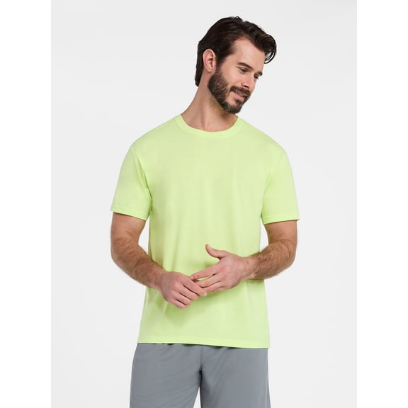 Athletic Works Men's and Big & Tall Tri Blend Tee with Short Sleeves, Sizes XS-4XLT