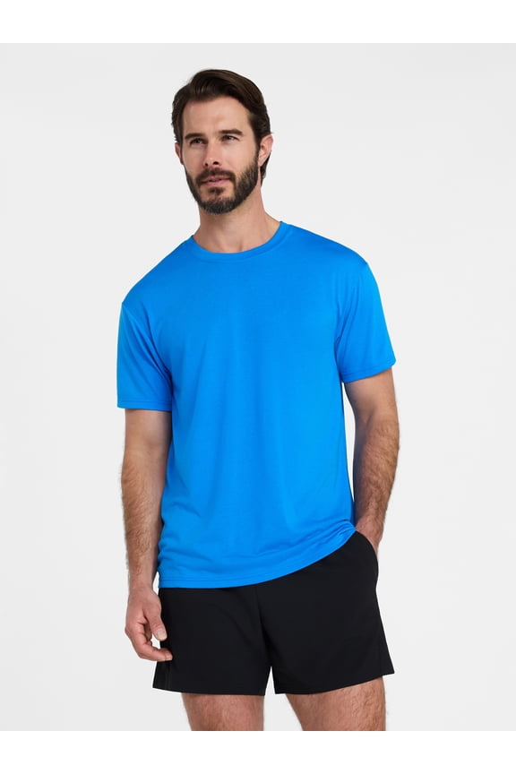 Men's and Big & Tall Tri Blend Tee with Short Sleeves, Sizes XS-4XLT