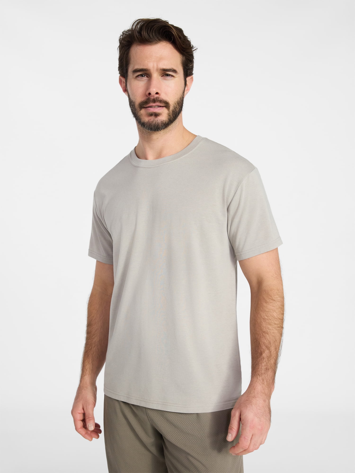 Athletic Works Men's and Big & Tall Tri Blend Tee with Short Sleeves, Sizes XS-4XLT