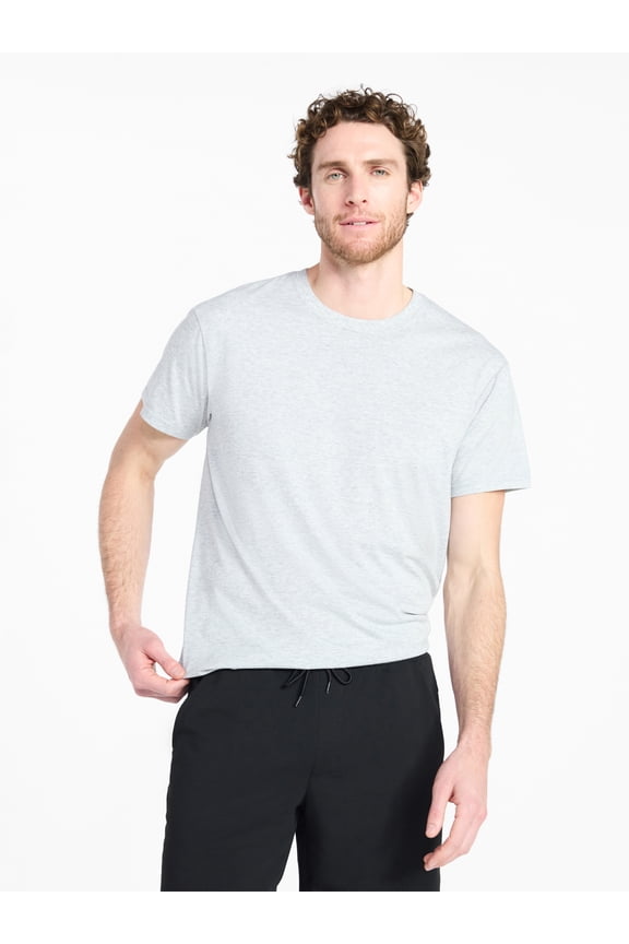 Men's and Big & Tall Tri Blend Tee with Short Sleeves, Sizes XS-4XLT