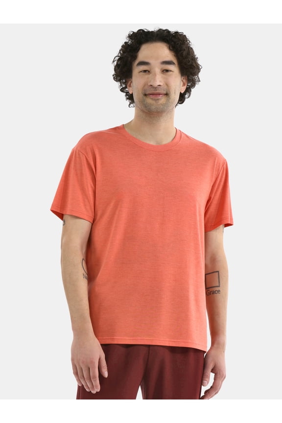 Men's Solid Tri Blend Tee with Short Sleeves, Sizes XS-4XLT